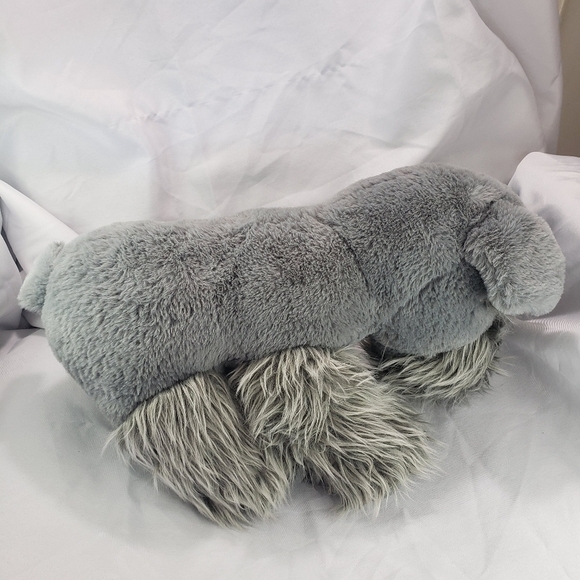 Walgreens Gray Schnauzer Dog Plush Stuffed Animal 14 Inch Sitting 2019 - Picture 5 of 8